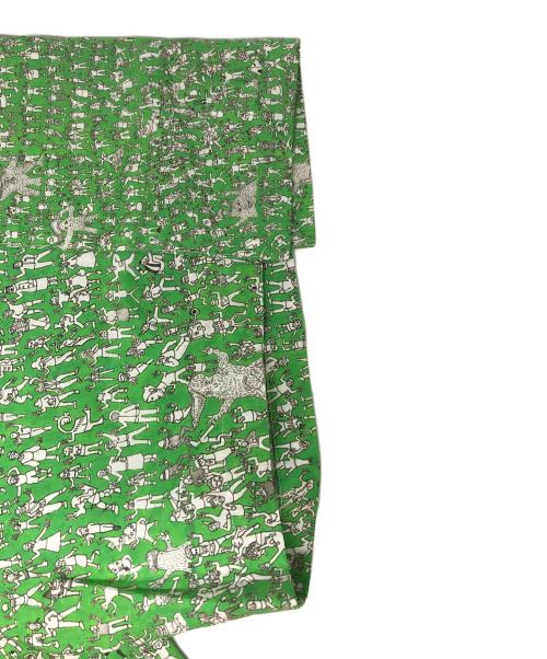 HERALBONY（ヘラルボニー）HERALBONY (ヘラルボニー) ショートパンツ「集いの習慣」 グリーン サイズ:smの古着・服飾アイテム