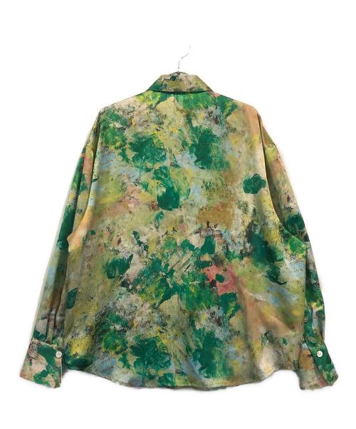 HERALBONY（ヘラルボニー）HERALBONY (ヘラルボニー) シャツブラウス「旅行」 グリーン サイズ:FREEの古着・服飾アイテム