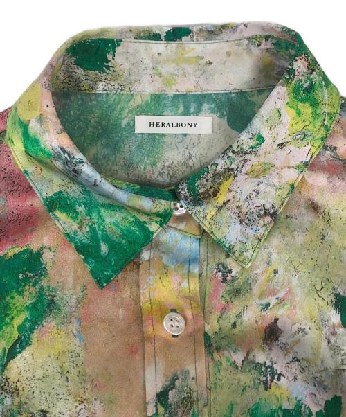 HERALBONY（ヘラルボニー）HERALBONY (ヘラルボニー) シャツブラウス「旅行」 グリーン サイズ:FREEの古着・服飾アイテム