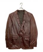 USED古着フルギ）の古着「バッファローレザーテーラードジャケット」｜レッド