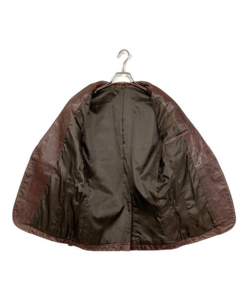 USED古着（フルギ）USED古着 (フルギ) バッファローレザーテーラードジャケット レッド サイズ:67の古着・服飾アイテム