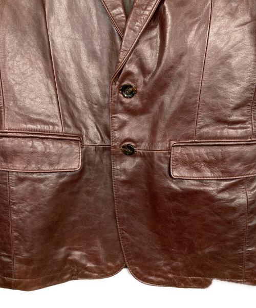 USED古着（フルギ）USED古着 (フルギ) バッファローレザーテーラードジャケット レッド サイズ:67の古着・服飾アイテム