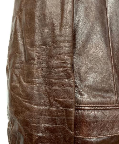 USED古着（フルギ）USED古着 (フルギ) バッファローレザーテーラードジャケット レッド サイズ:67の古着・服飾アイテム