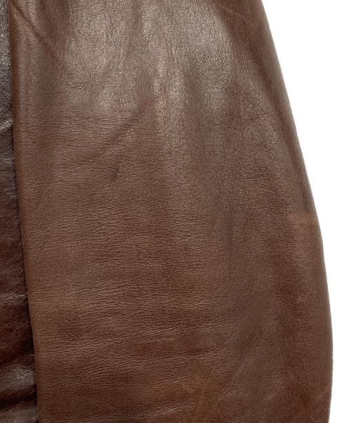 USED古着（フルギ）USED古着 (フルギ) バッファローレザーテーラードジャケット レッド サイズ:67の古着・服飾アイテム