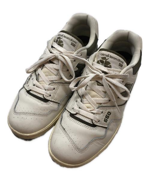 NEW BALANCE（ニューバランス）NEW BALANCE (ニューバランス) Aime Leon Dore (エメ レオン ドレ) コラボローカットスニーカー ベージュ サイズ:SIZE 27cmの古着・服飾アイテム