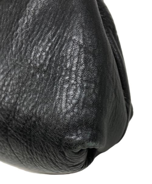 Chloe（クロエ）Chloe (クロエ) メタルリボンプレートレザーショルダーバッグ ブラックの古着・服飾アイテム