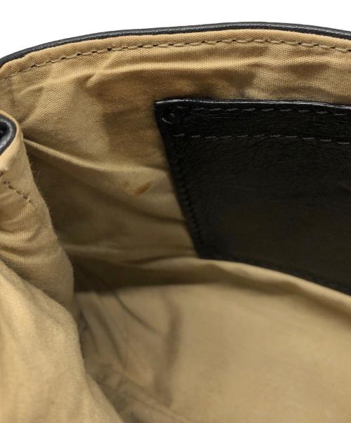 Chloe（クロエ）Chloe (クロエ) メタルリボンプレートレザーショルダーバッグ ブラックの古着・服飾アイテム