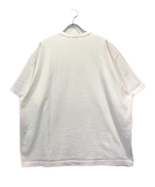 kolor/BEACON（カラービーコン）kolor/BEACON (カラービーコン) ダメージ加工英字プリントTシャツ ホワイト サイズ:1の古着・服飾アイテム