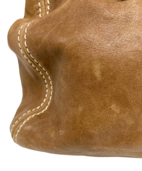 MIU MIU（ミュウミュウ）MIU MIU (ミュウミュウ) ガマ口ミニボストンバッグ ブラウンの古着・服飾アイテム