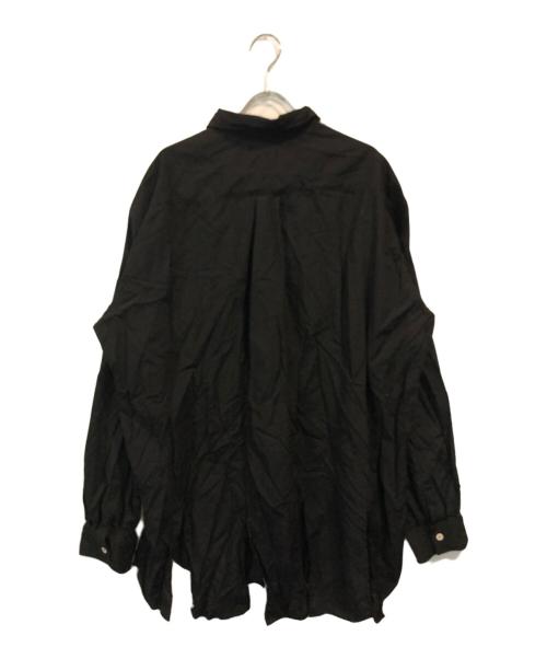 BLACK COMME des GARCONS（ブラックコムデギャルソン）BLACK COMME des GARCONS (ブラックコムデギャルソン) 製品染シャツ ブラック サイズ:Lの古着・服飾アイテム