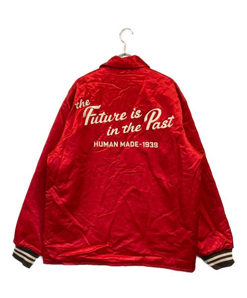 HUMAN MADE（ヒューマンメイド）HUMAN MADE (ヒューマンメイド) SATIN JACKET レッド サイズ:SIZE XLの古着・服飾アイテム