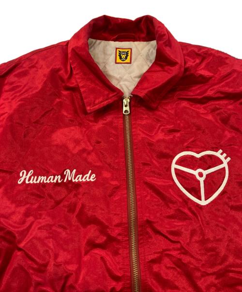 HUMAN MADE（ヒューマンメイド）HUMAN MADE (ヒューマンメイド) SATIN JACKET レッド サイズ:SIZE XLの古着・服飾アイテム