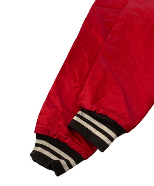 HUMAN MADE（ヒューマンメイド）HUMAN MADE (ヒューマンメイド) SATIN JACKET レッド サイズ:SIZE XLの古着・服飾アイテム