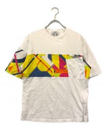 HERMES（エルメス）の古着「カラーブロック ポケット半袖Tシャツ」｜ホワイト