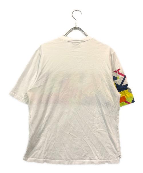 HERMES（エルメス）HERMES (エルメス) カラーブロック ポケット半袖Tシャツ ホワイト サイズ:XSの古着・服飾アイテム