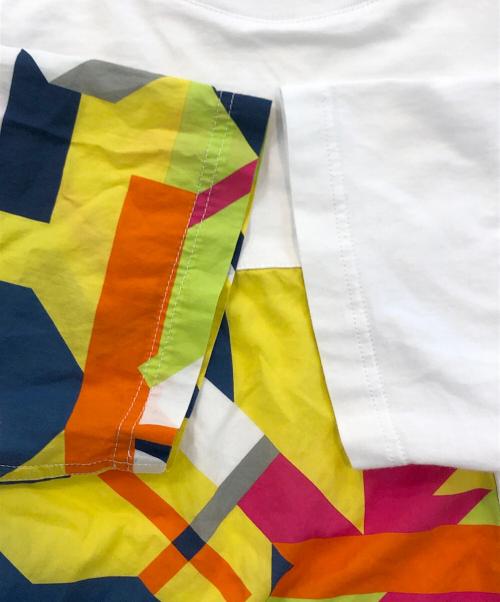 HERMES（エルメス）HERMES (エルメス) カラーブロック ポケット半袖Tシャツ ホワイト サイズ:XSの古着・服飾アイテム