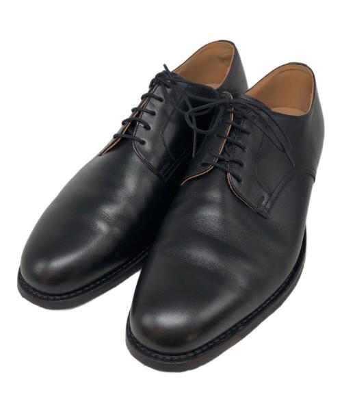 SCOTCH GRAIN（スコッチグレイン）SCOTCH GRAIN (スコッチグレイン) シャインオアレインプレーントゥシューズ ブラック サイズ:27cmの古着・服飾アイテム