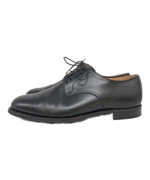 SCOTCH GRAIN（スコッチグレイン）SCOTCH GRAIN (スコッチグレイン) シャインオアレインプレーントゥシューズ ブラック サイズ:27cmの古着・服飾アイテム