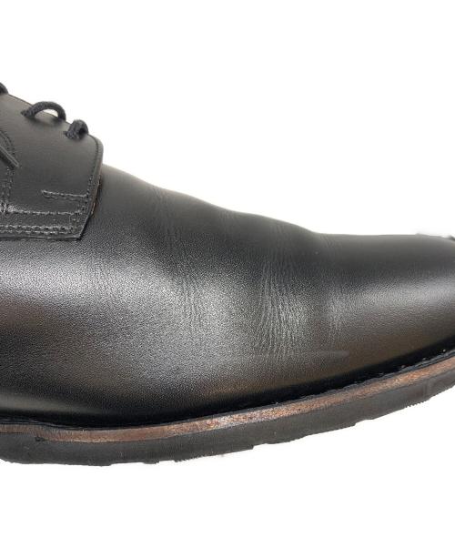 SCOTCH GRAIN（スコッチグレイン）SCOTCH GRAIN (スコッチグレイン) シャインオアレインプレーントゥシューズ ブラック サイズ:27cmの古着・服飾アイテム