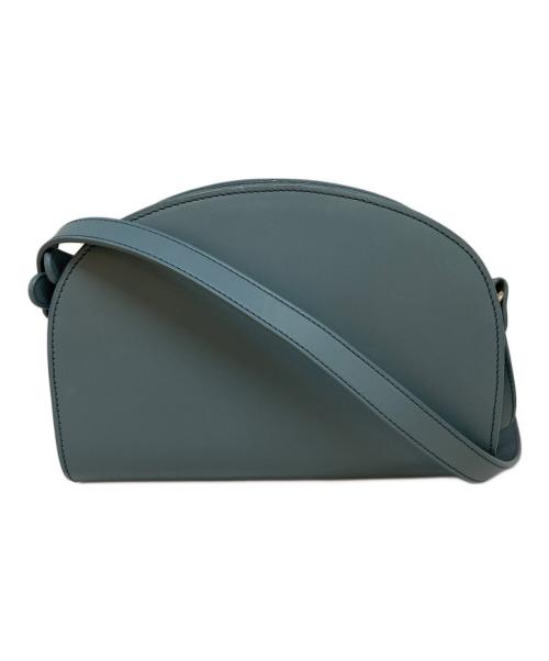 A.P.C.（アーペーセー）A.P.C. (アーペーセー) ハーフムーンショルダーバッグ ブルーの古着・服飾アイテム