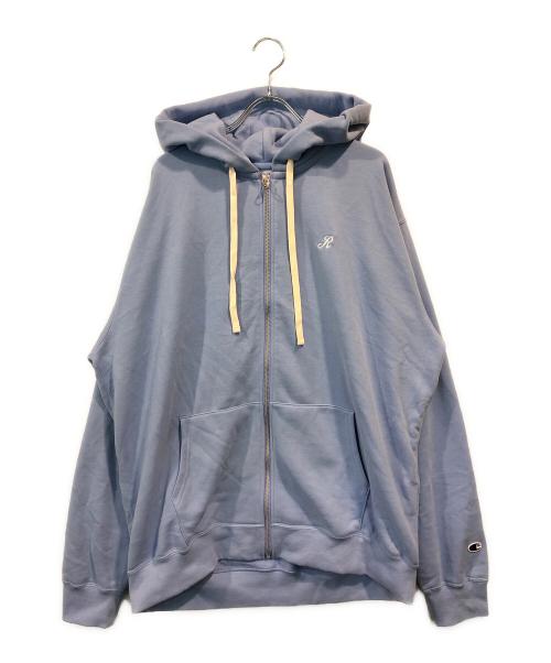 Champion（チャンピオン）Champion (チャンピオン) RHC Ron Herman (アールエイチシー ロンハーマン) フレンチテリー スウェットジップフーディート スカイブルー サイズ:XLの古着・服飾アイテム