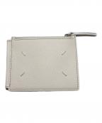 Maison Margielaメゾンマルジェラ）の古着「グレインレザー マネークリップ」｜ホワイト