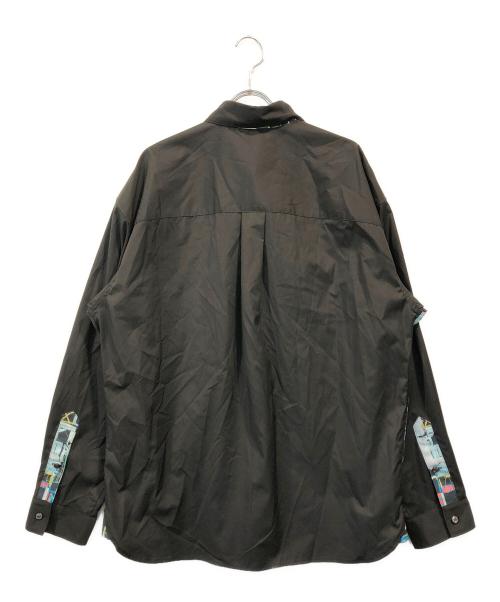 HERALBONY（ヘラルボニー）HERALBONY (ヘラルボニー) 切替シャツ ブラック サイズ:SIZE Freeの古着・服飾アイテム