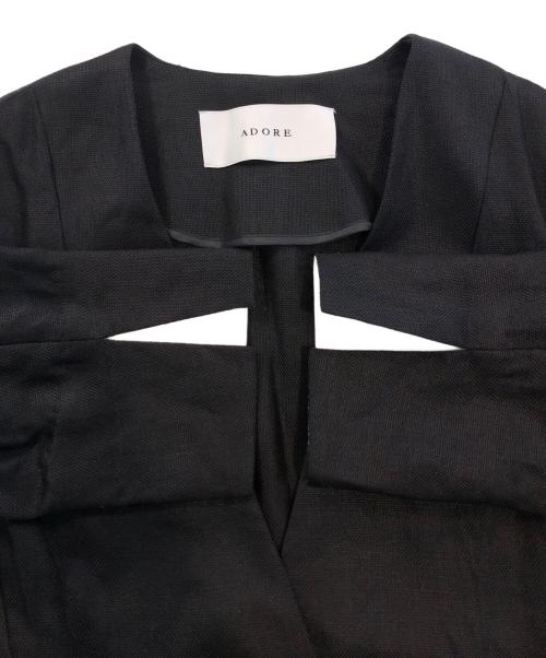 ADORE（アドーア）ADORE (アドーア) メッシュウエストジャケット ブラック サイズ:SIZE 38の古着・服飾アイテム