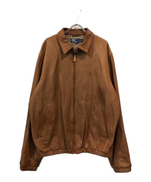 POLO RALPH LAUREN（ポロ・ラルフローレン）POLO RALPH LAUREN (ポロ・ラルフローレン) オールドレザースイングトップ ブラウン サイズ:Lの古着・服飾アイテム