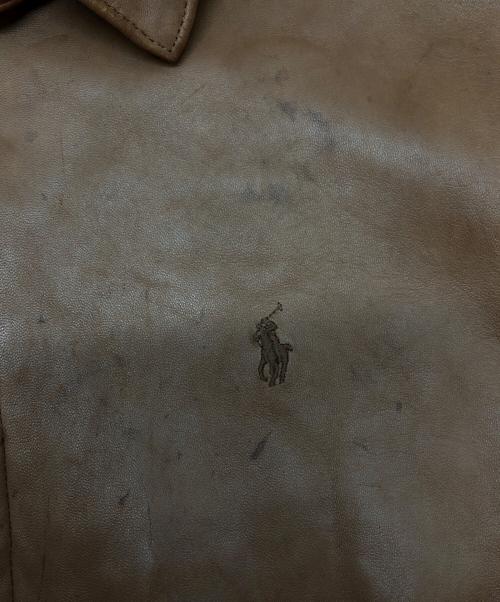 POLO RALPH LAUREN（ポロ・ラルフローレン）POLO RALPH LAUREN (ポロ・ラルフローレン) オールドレザースイングトップ ブラウン サイズ:Lの古着・服飾アイテム