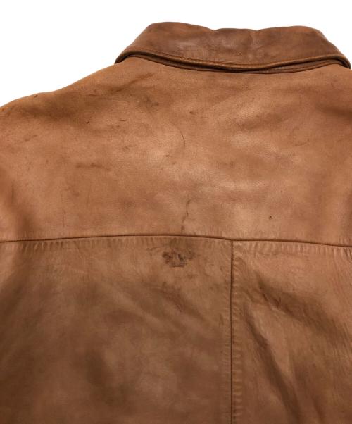 POLO RALPH LAUREN（ポロ・ラルフローレン）POLO RALPH LAUREN (ポロ・ラルフローレン) オールドレザースイングトップ ブラウン サイズ:Lの古着・服飾アイテム
