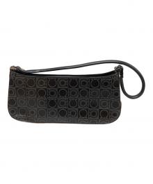 Salvatore Ferragamo（サルヴァトーレ フェラガモ）の古着「ガンチーニワンショルダーバッグ」｜ブラック