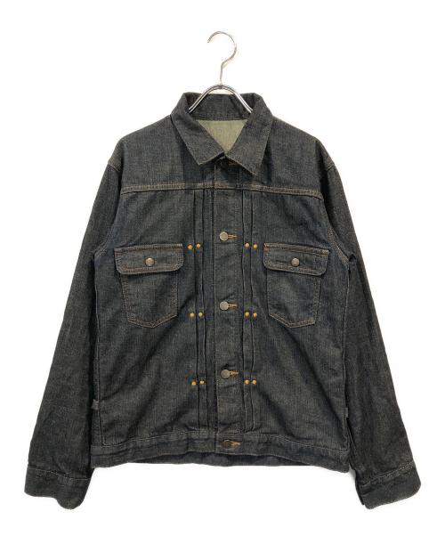 A BATHING APE（ア ベイシング エイプ）A BATHING APE (ア ベイシング エイプ) バック刺繍デニムジャケット インディゴ サイズ:Mの古着・服飾アイテム