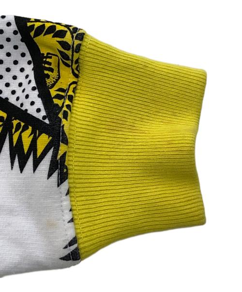 stussy（ステューシー）stussy (ステューシー) コミックプリントパーカー イエロー サイズ:Sの古着・服飾アイテム