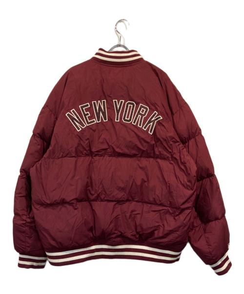 New Era（ニューエラ）New Era (ニューエラ) GENUINE MERCHANDISE (ジェニュイン マーチャンダイズ) スタジャンデザインダウンジャケット レッド サイズ:SIZE XLの古着・服飾アイテム