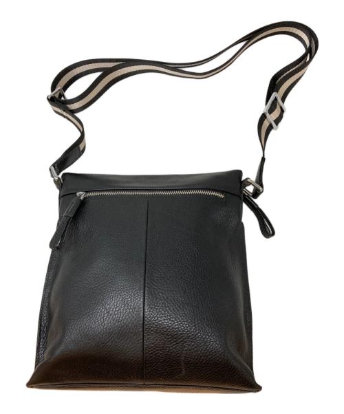BALLY（バリー）BALLY (バリー) レザーショルダーバッグ ブラックの古着・服飾アイテム