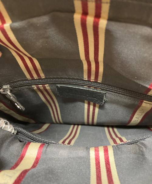 BALLY（バリー）BALLY (バリー) レザーショルダーバッグ ブラックの古着・服飾アイテム