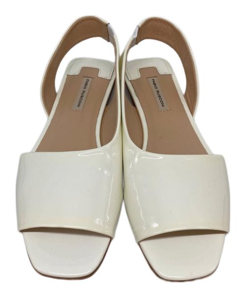 FABIO RUSCONI（ファビオルスコーニ）FABIO RUSCONI (ファビオルスコーニ) バックストラップサンダル ベージュ サイズ:37の古着・服飾アイテム