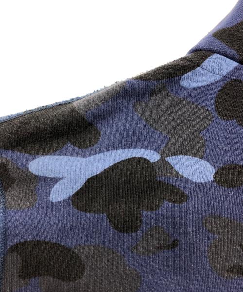 A BATHING APE（ア ベイシング エイプ）A BATHING APE (ア ベイシング エイプ) カラーカモシャークフルジップフーディ ブルー サイズ:Lの古着・服飾アイテム