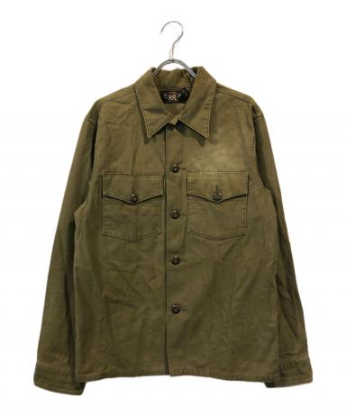 中古・古着通販】RRL (ダブルアールエル) バックサテンオーバーシャツ