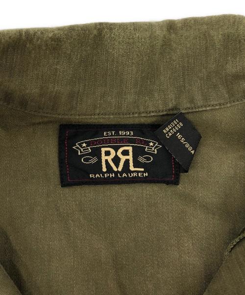 RRL（ダブルアールエル）RRL (ダブルアールエル) バックサテンオーバーシャツ カーキ サイズ:XSの古着・服飾アイテム