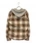 n(n) by NUMBER (N)INE (エヌエヌバイナンバーナイン) フード付チェックシャツ ブラウン サイズ:3：10000円