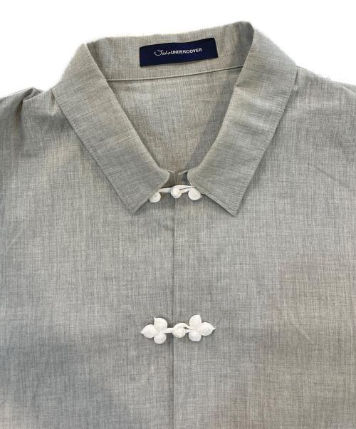 JohnUNDERCOVER（ジョンアンダーカバー）JohnUNDERCOVER (ジョンアンダーカバー) チャイナボタンロングシャツ グレー サイズ:SIZE 2の古着・服飾アイテム