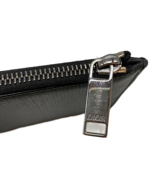Christian Dior（クリスチャン ディオール）Christian Dior (クリスチャン ディオール) CDダイヤモンドコンパクトウォレット ネイビーの古着・服飾アイテム