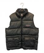 BlackEyePatchブラックアイパッチ）の古着「レーシングロゴ中綿ベスト」｜ブラック
