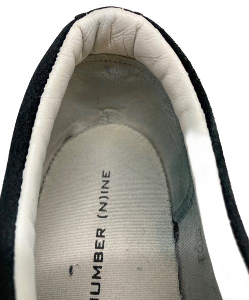 NUMBER (N)INE（ナンバーナイン）NUMBER (N)INE (ナンバーナイン) スカルスエードスニーカー ブラック サイズ:９の古着・服飾アイテム