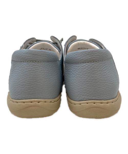 estacion（エスタシオ）estacion (エスタシオ) ワンちゃんモチーフ本革カジュアルシューズ スカイブルー サイズ:Mの古着・服飾アイテム