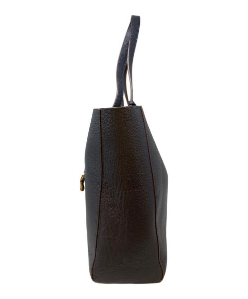 TOFF&LOADSTONE（トフアンドロードストーン）TOFF&LOADSTONE (トフアンドロードストーン) ブラスボタントートバッグ ネイビーの古着・服飾アイテム