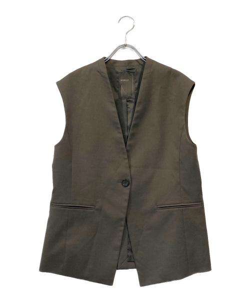 Noble（ノーブル）Noble (ノーブル) エステルツイルストレッチVカラージレ グレー サイズ:SIZE 36の古着・服飾アイテム