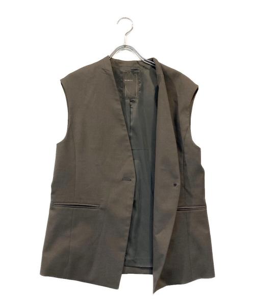 Noble（ノーブル）Noble (ノーブル) エステルツイルストレッチVカラージレ グレー サイズ:SIZE 36の古着・服飾アイテム